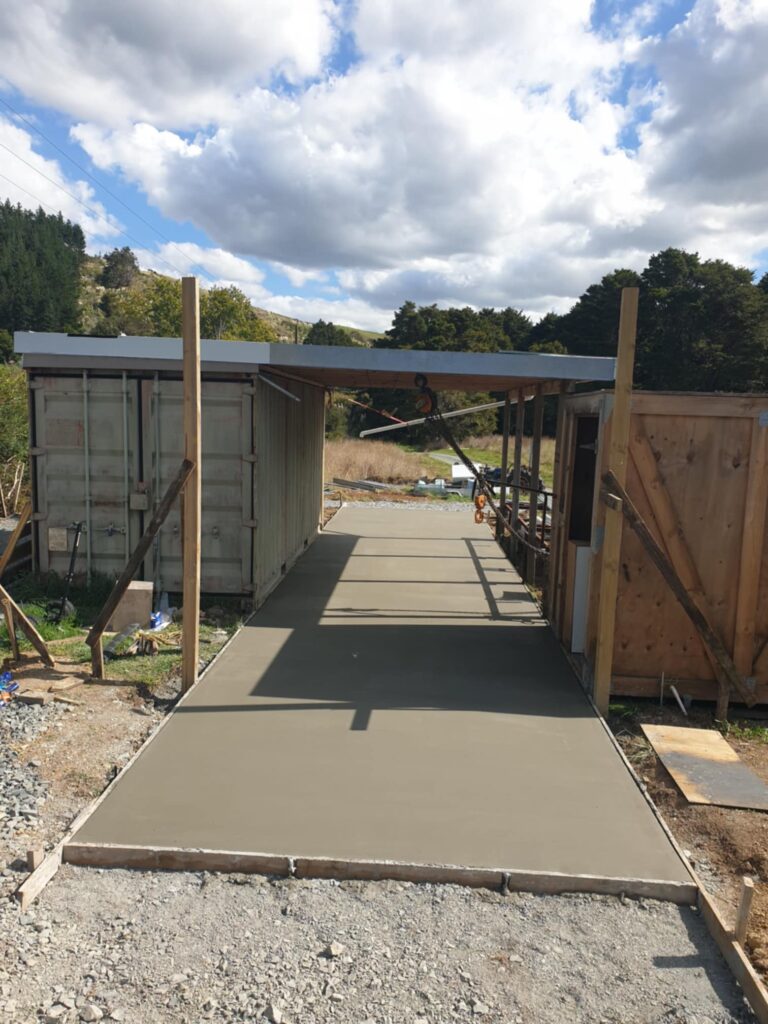 concrete pad